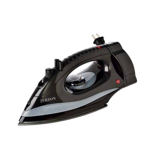 Jerdon Iron with Retractable Cord, Black